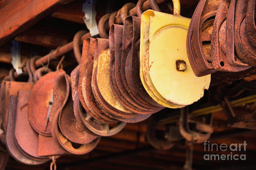 Pulleys  Photograph by Jeff Swan