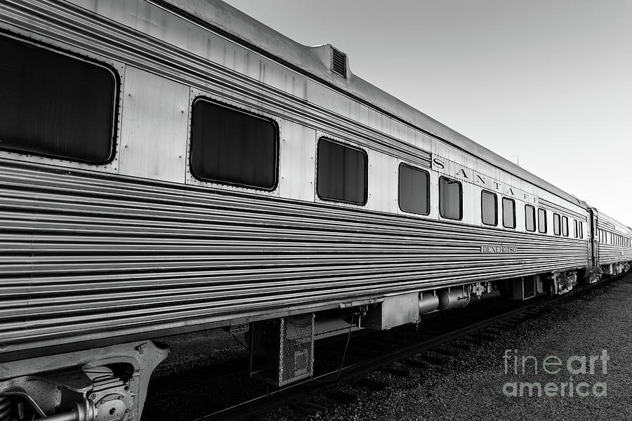 Pullman Passenger Cars Santa Fe Railroad Photograph by Edward Fielding