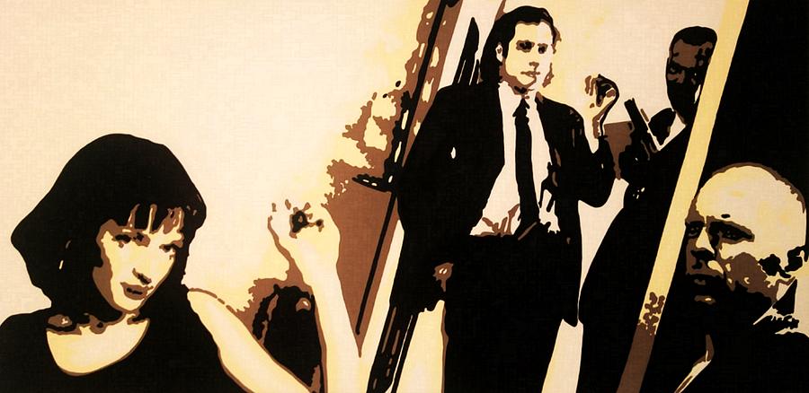 Pulp Fiction Movie Scene Painting By Artista Fratta