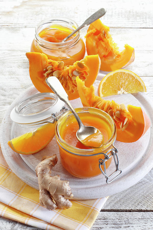 Pumpkin And Oranges Jam with Ginger Photograph by Wawrzyniak.asia