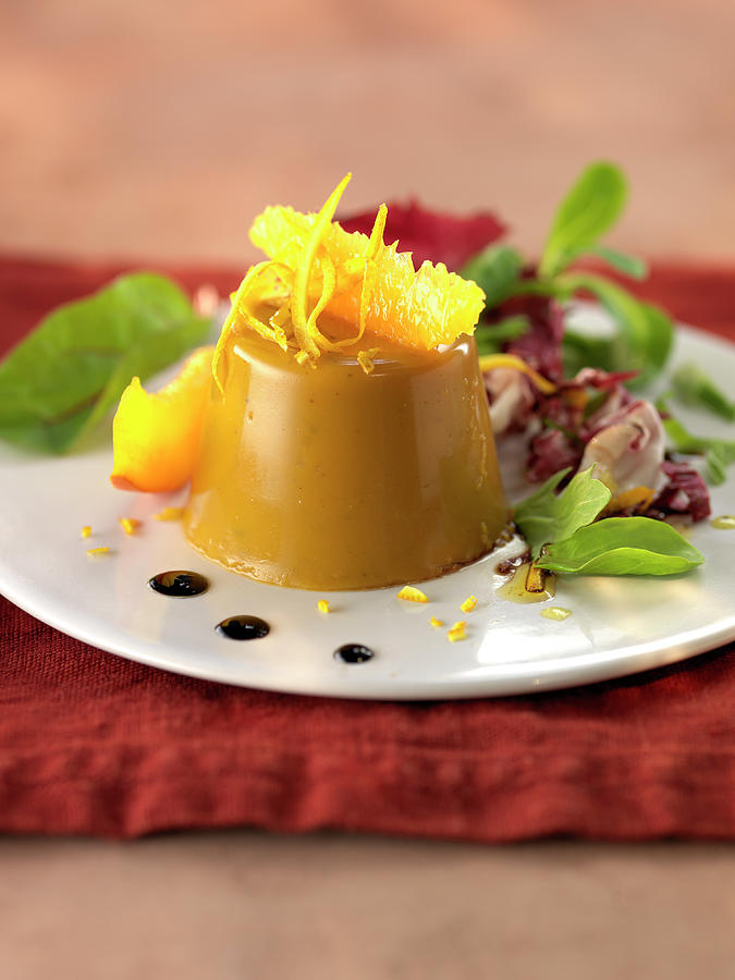 Pumpkin Aspic With Orange Photograph by Rivire