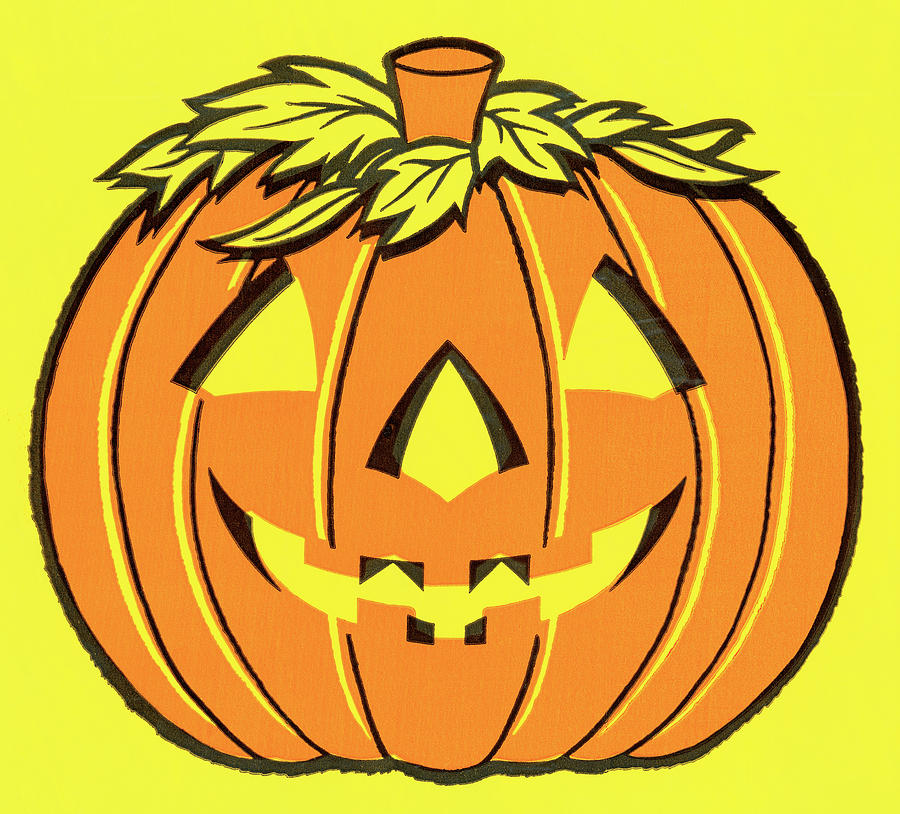 Fall Drawing - Pumpkin by CSA Images