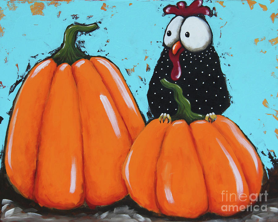Pumpkin Season Painting by Lucia Stewart