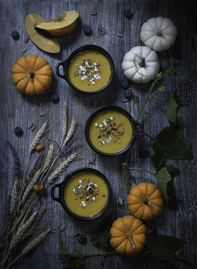 Pumpkin Photograph - Pumpkin Soup by Catherine W.