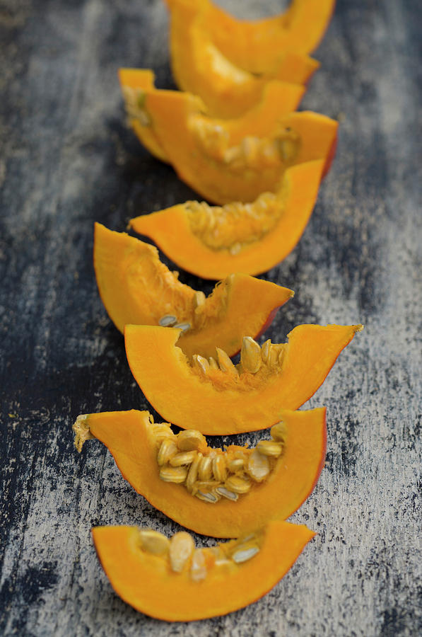 Pumpkin Wedges Photograph by Martina Schindler