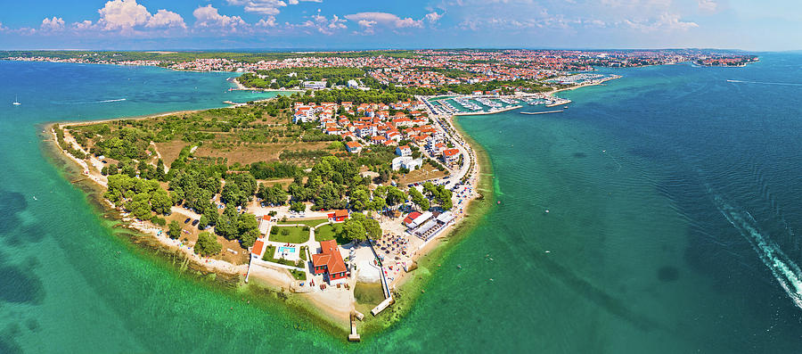 Puntamika peninsula of Zadar aerial panoramic view Photograph by Brch Photography