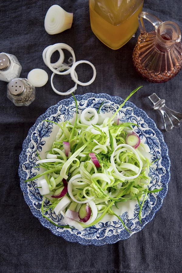 Puntarelle Salad With Red Spring Onions italy Photograph by Patricia Miceli
