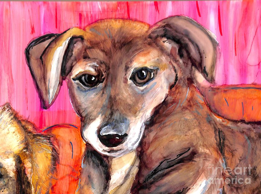 Pup Sweetness Painting by Patty Donoghue