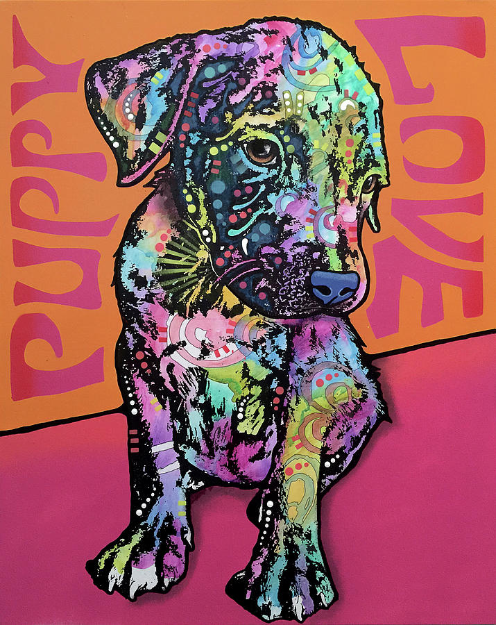 Animal Mixed Media - Puppy Love by Dean Russo