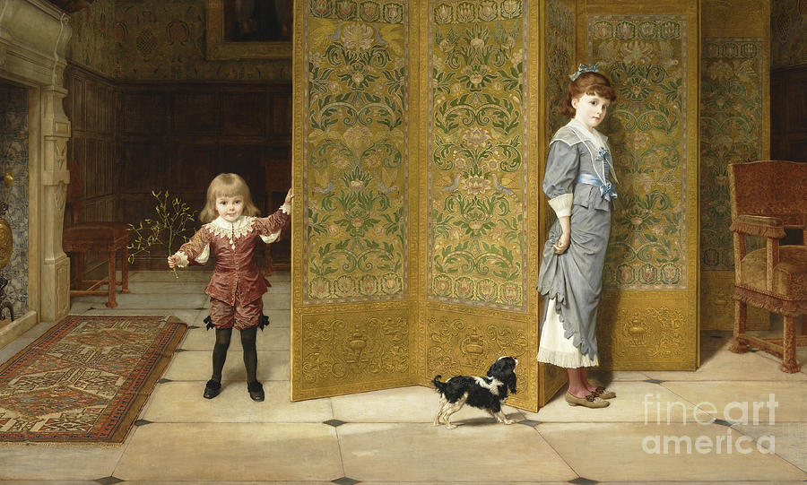 Puritan and Cavalier, 1886  Painting by Frederick Goodhall