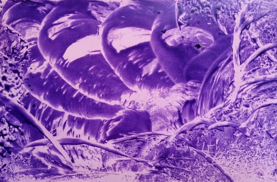 Purple abstract, Octopus by Lorraine Bradford Purple abstract, Octopus by Lorraine Bradford