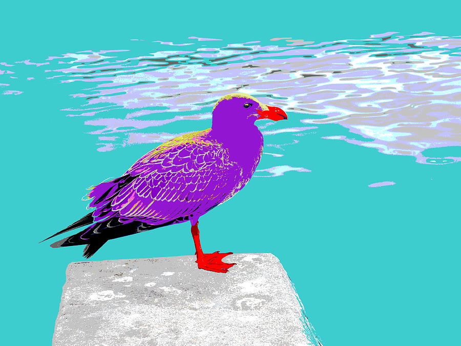 Purple Albatross - Pop Art Photograph by Lexa Harpell