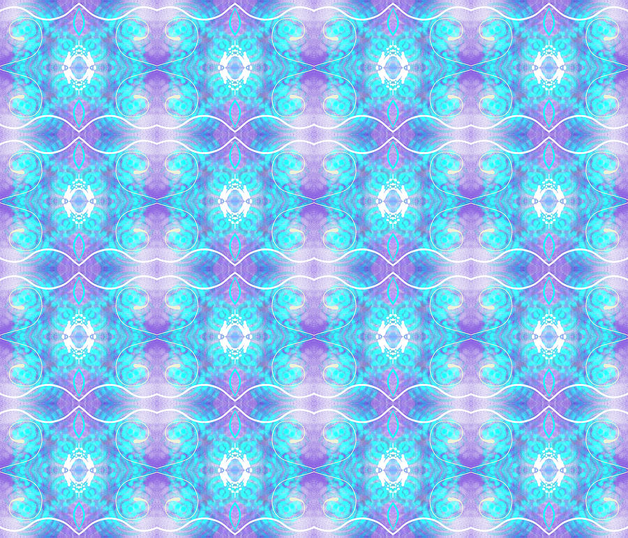 Abstract Digital Art - Purple And Blue Ethereal by Deanna Tolliver
