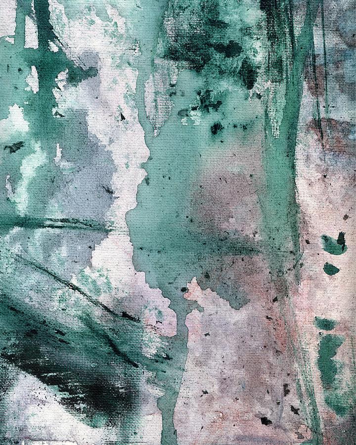 Purple and Green Abstract Painting 3 Painting by Itsonlythemoon