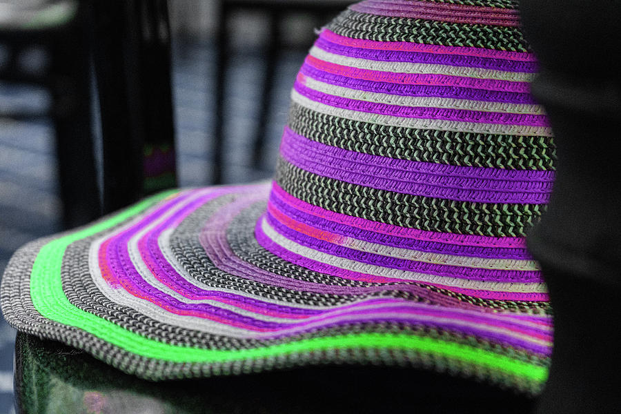 Purple and Green Hat Photograph by Sharon Popek