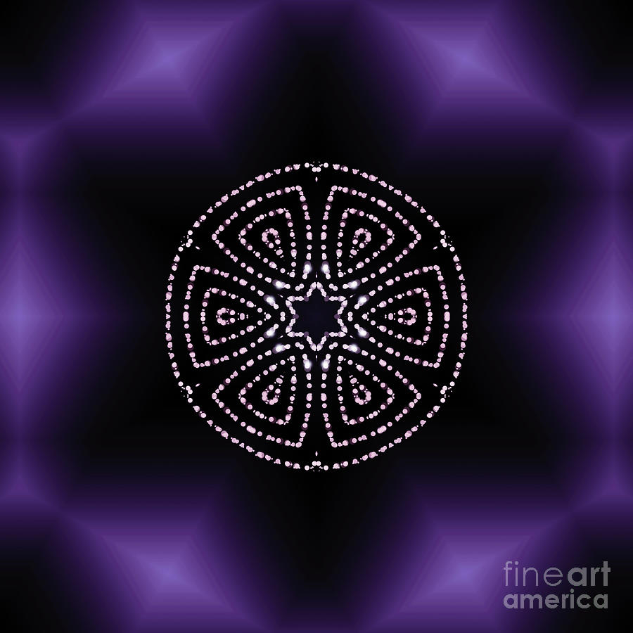 Purple Aura  Digital Art by Rachel Hannah