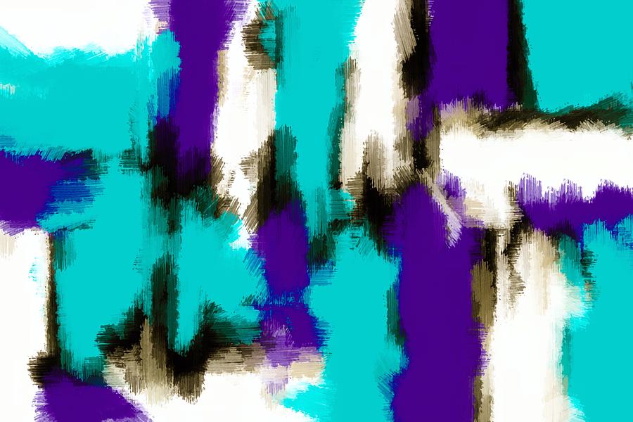 Purple Blue And Black Painting Texture With White Background Painting ...