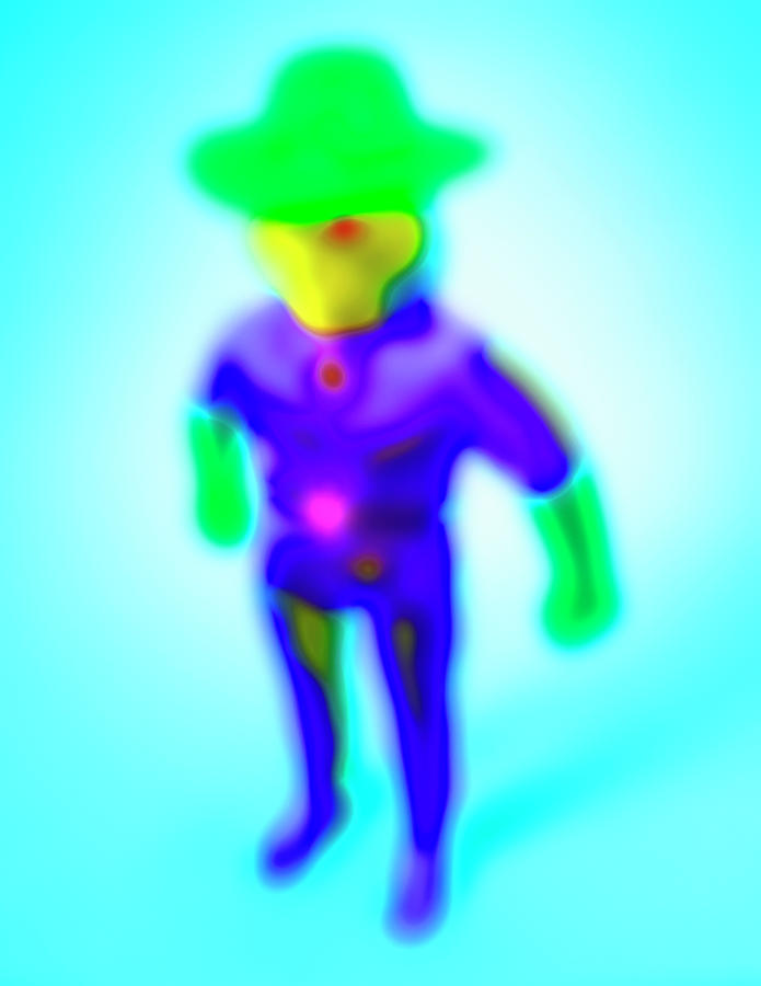 Purple Blurry Alien Drawing by CSA Images - Fine Art America