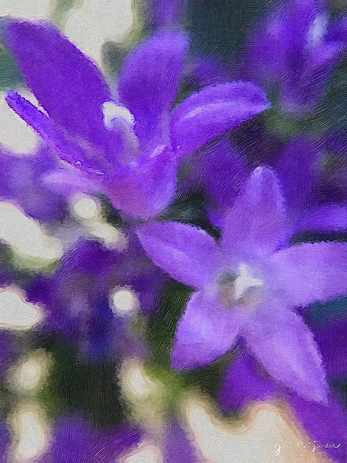 Purple Campanula Flowers  Photograph by Jori Reijonen