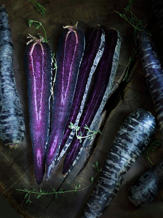Purple Carrots Photograph by Jalag / Markus Bassler