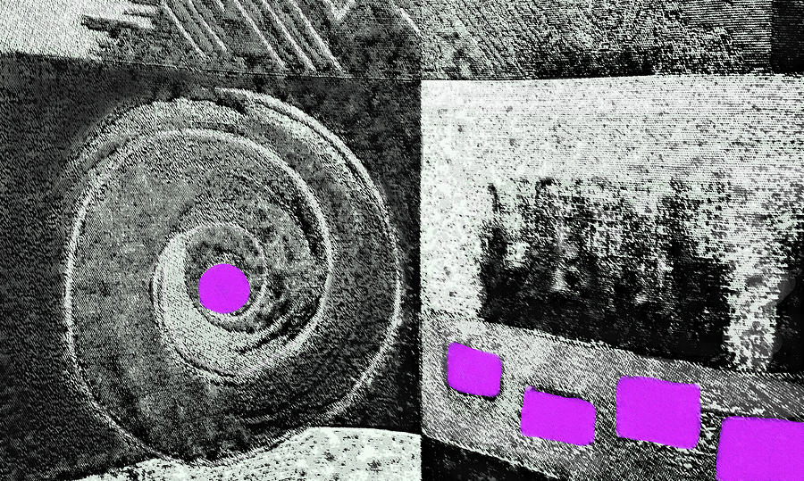 Purple Circle and Squares Abstract Pattern 300 by Sharon Williams Eng Purple Circle and Squares Abstract Pattern 300 by Sharon Williams Eng