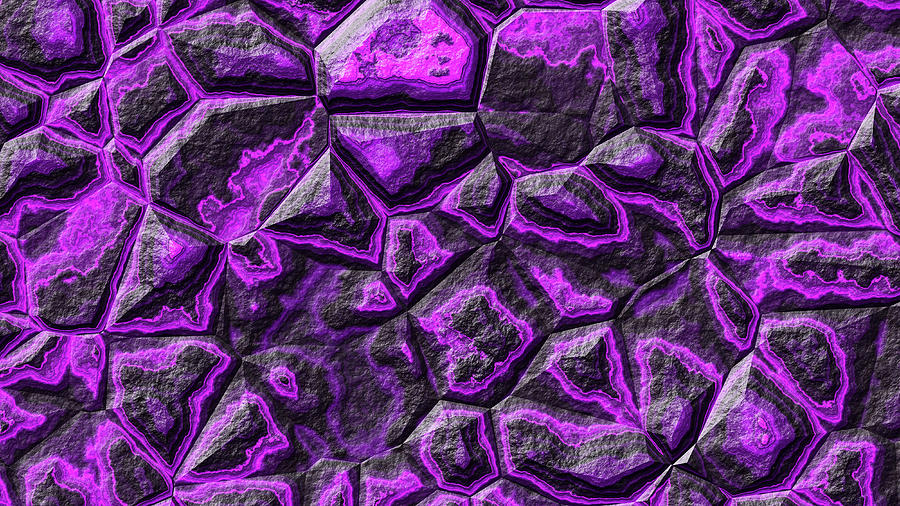 Purple Colored Stone Digital Art by Don Northup