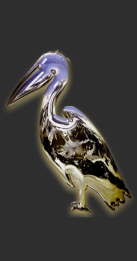 Purple Dream Pelican Mixed Media by Marvin Blaine
