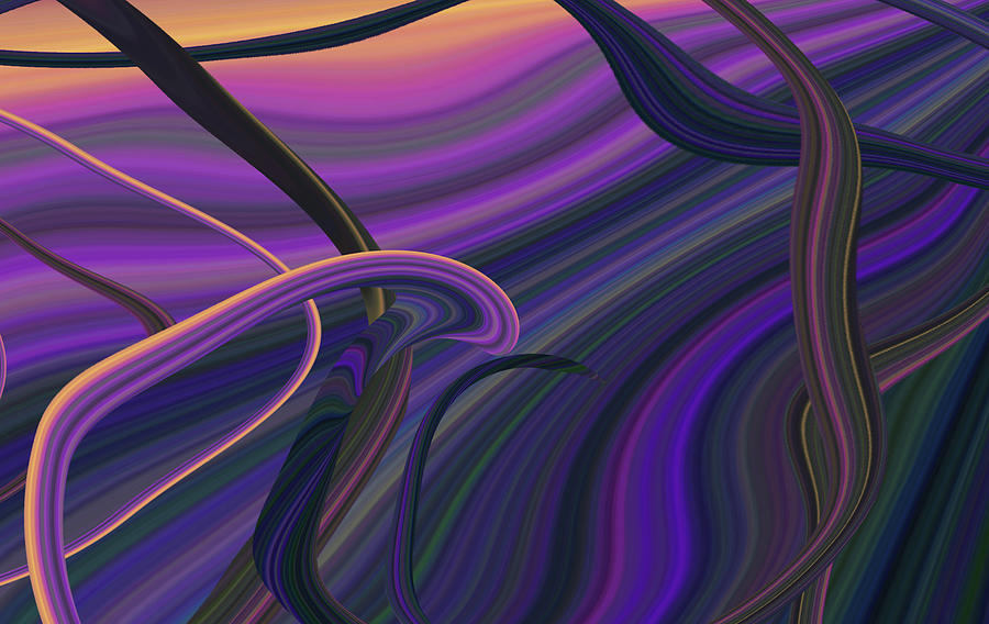 Purple Ebb Digital Art