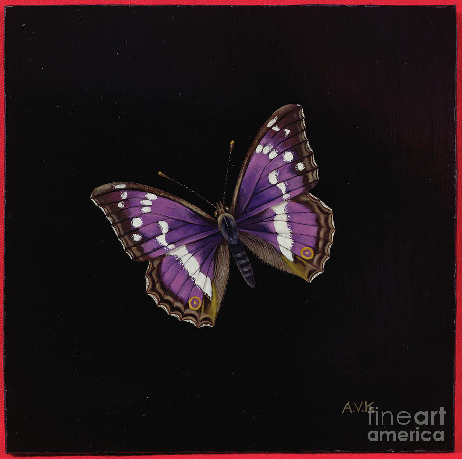 Purple Emperor Butterfly, 2000 Painting by Amelia Kleiser Fine Art