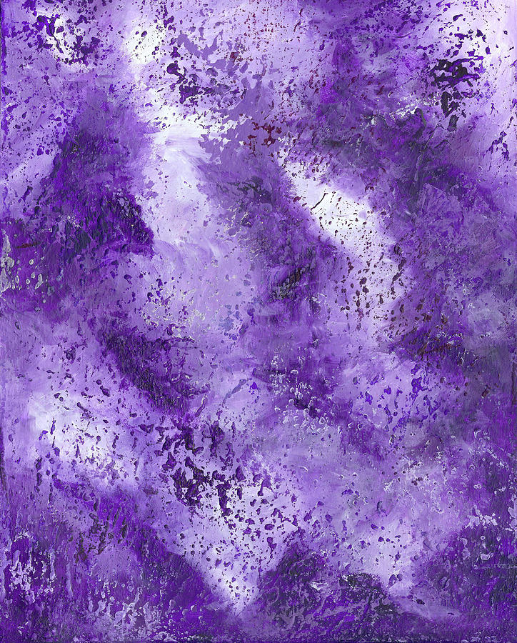 Purple Eruption Painting by Kristin Lee Hager - Fine Art America