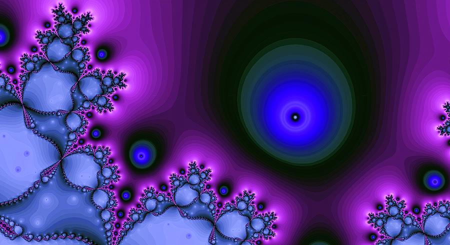 Purple Glowing Bliss Abstract Digital Art by Don Northup