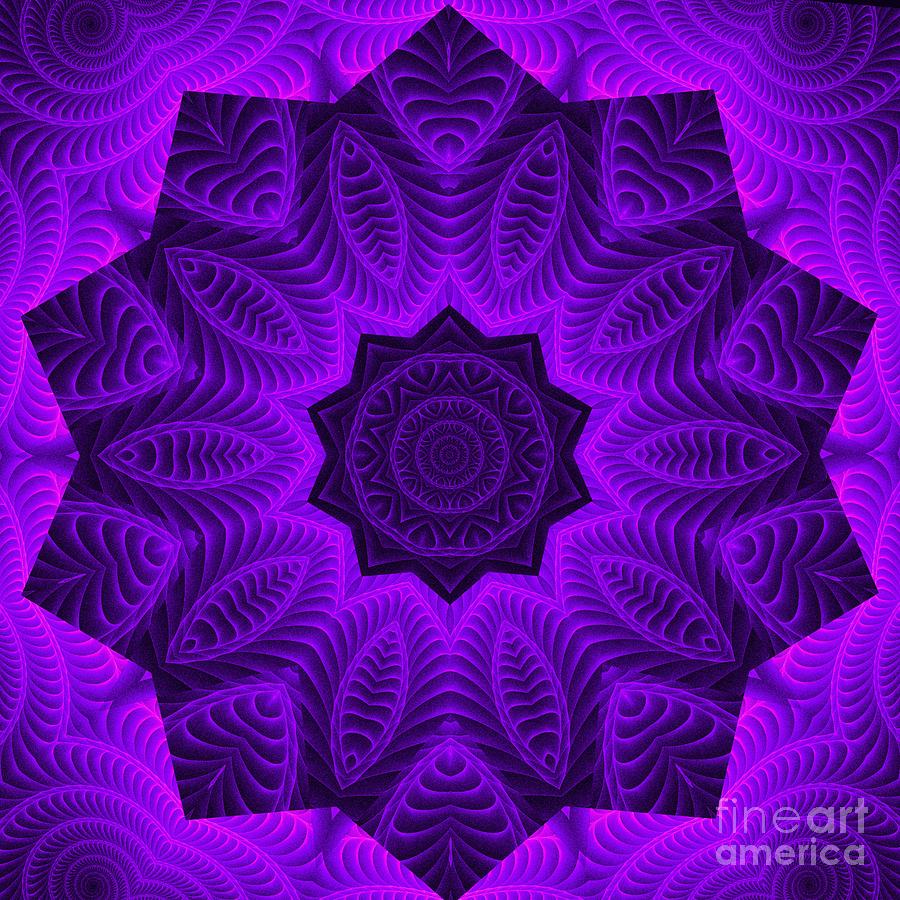 Purple Harmony K10-7 Tile Digital Art by Doug Morgan