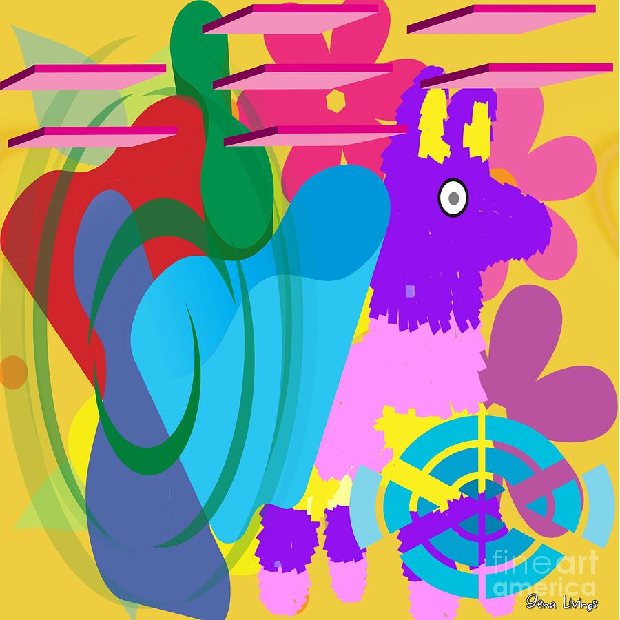 Purple Horse Power Digital Art by Gena Livings