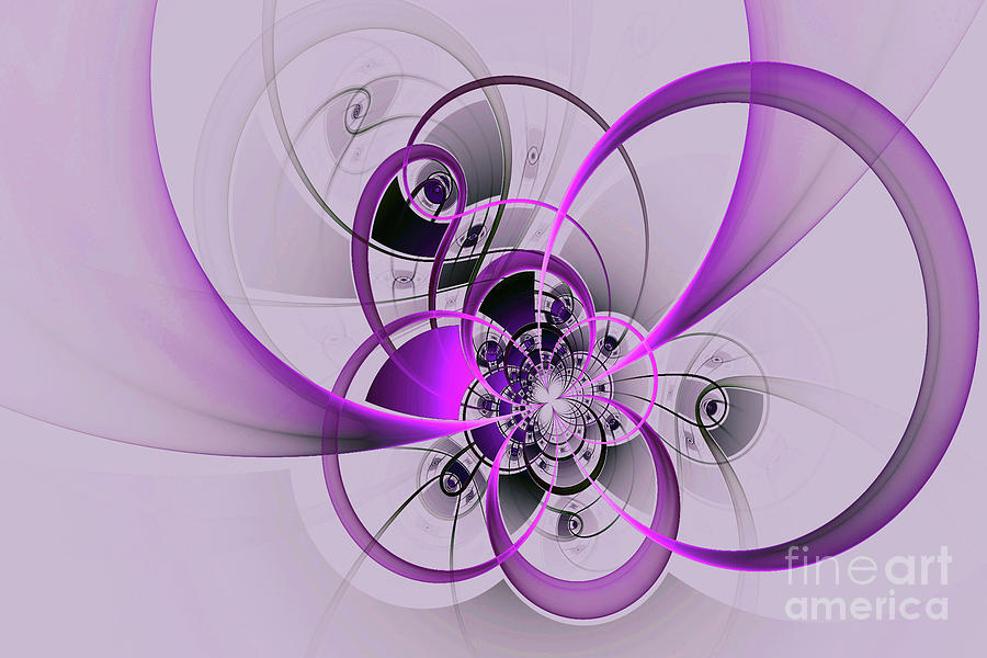 Purple Infinity Digital Art by Jim Hatch