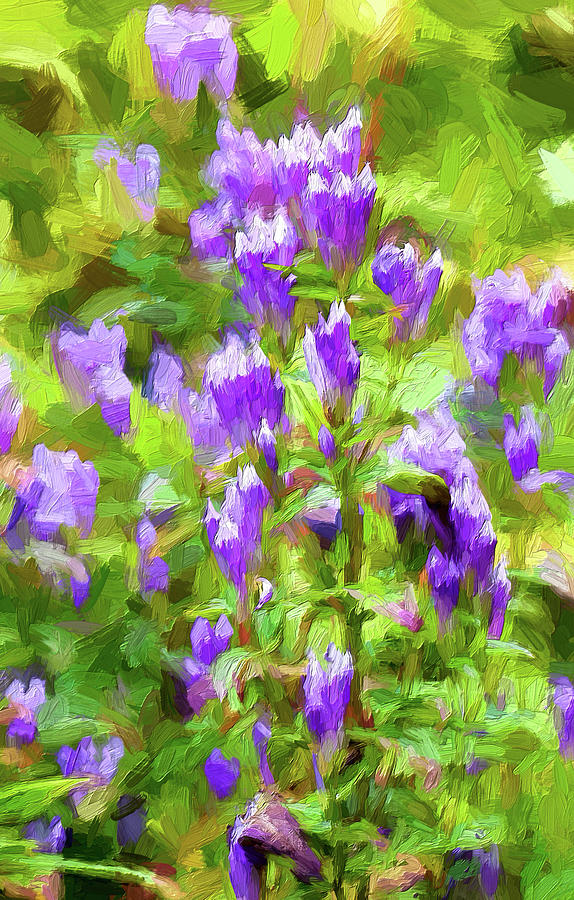 Purple Jewels AP Painting by Dan Carmichael