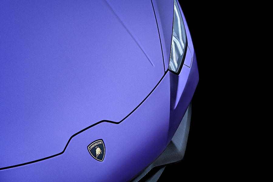 Transportation Digital Art - Purple Lamborghini Huracan by Douglas Pittman