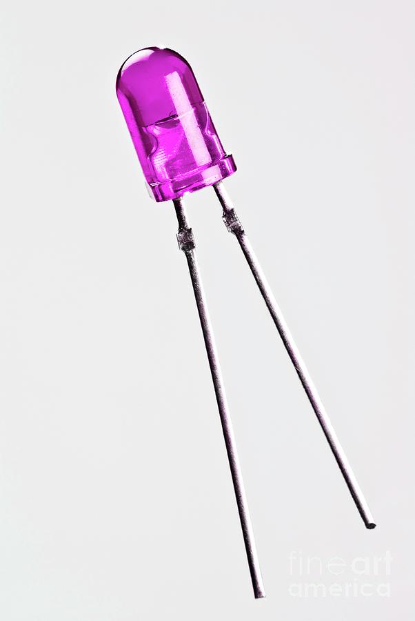 Purple Led Photograph by Martyn F. Chillmaid/science Photo Library - Pixels