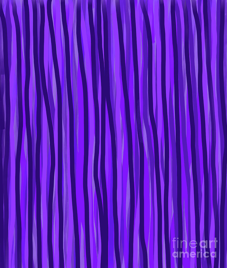 Purple Lines Digital Art by Annette M Stevenson