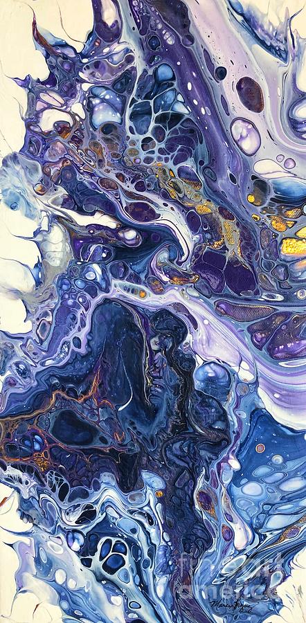 Purple Maze Painting by Marcia Breznay