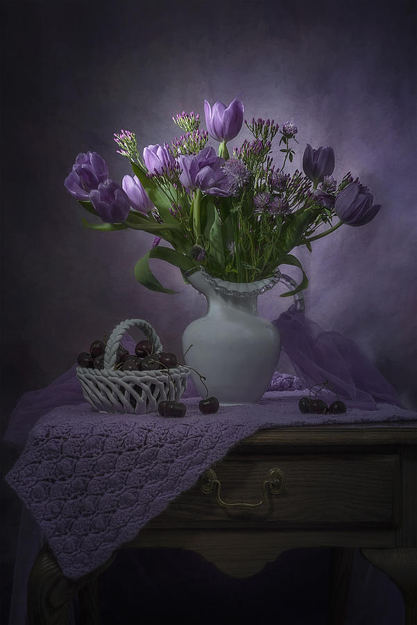 Flower Photograph - Purple Mood by Lydia Jacobs