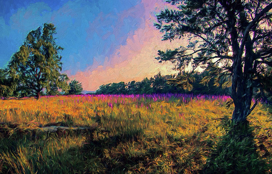 Purple Morning AP Painting by Dan Carmichael
