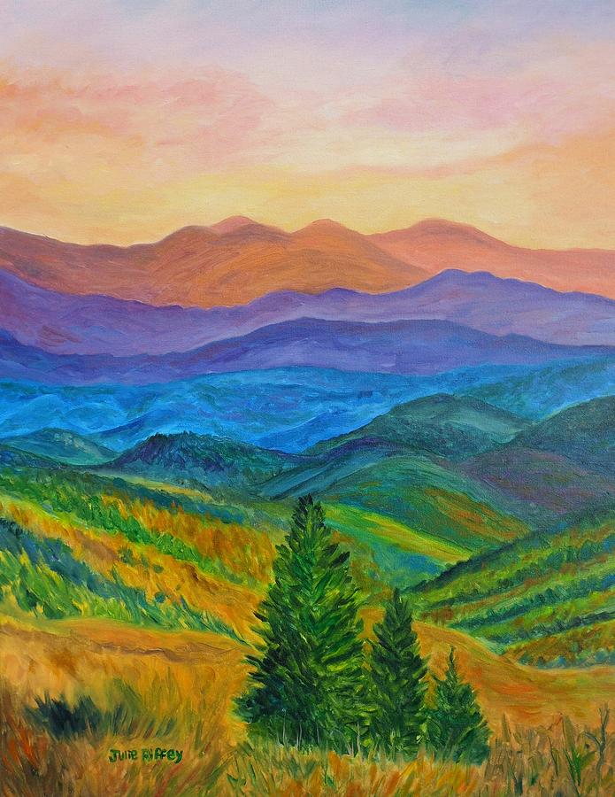 Purple Mountain Majesties Painting by Julie Brugh Riffey