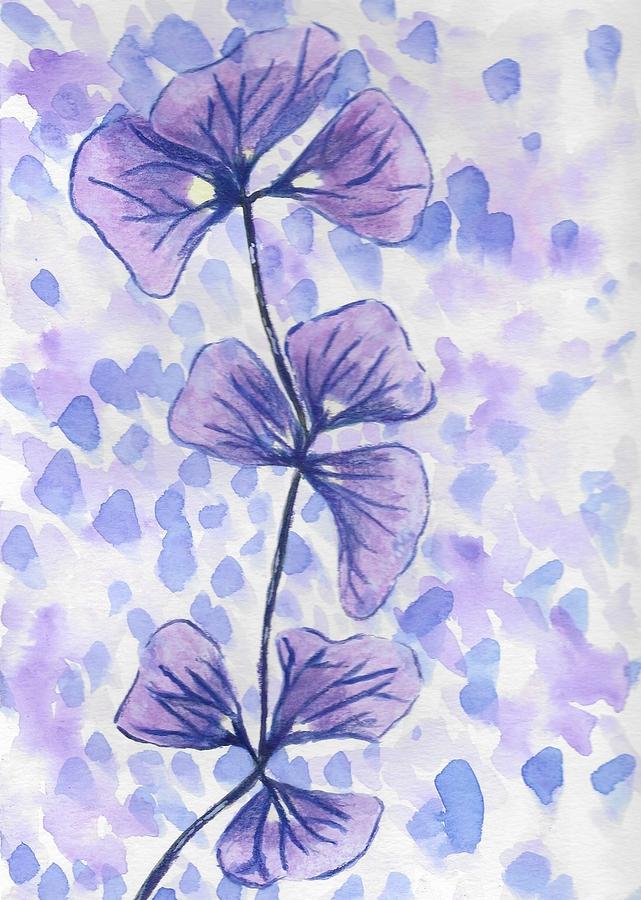 Purple Orchid Painting by Chanler Simmons