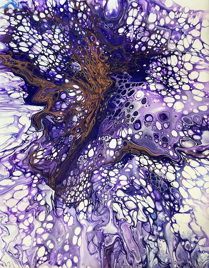 Purple Pizzazz by Teresa Wilson Painting by Teresa Wilson