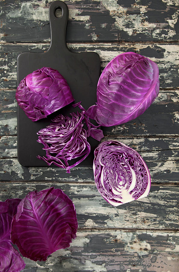 Purple Pointed Cabbage Photograph by Ulrike Kirmse