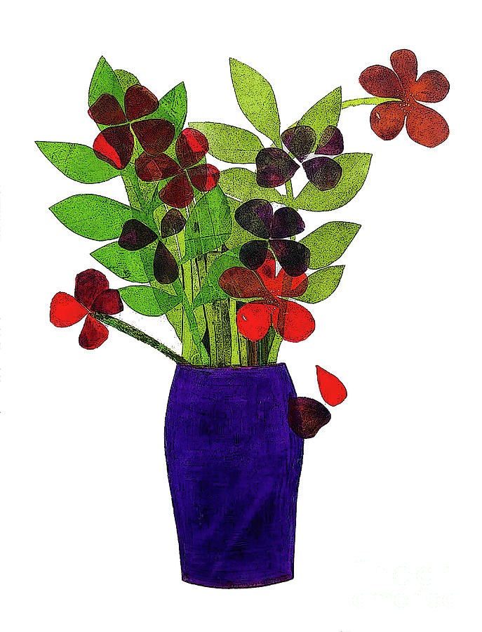 Purple Pot Painting by Sarah Thompson-engels