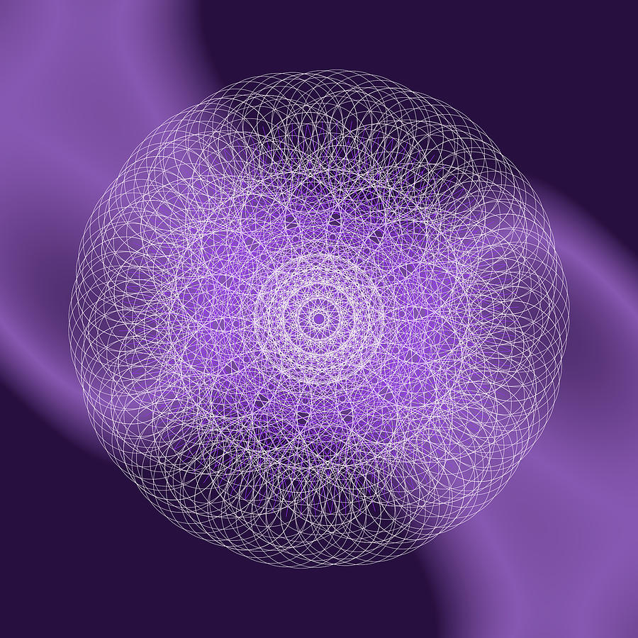 Purple Ray Mandala by Nathalie DAOUT Purple Ray Mandala by Nathalie DAOUT