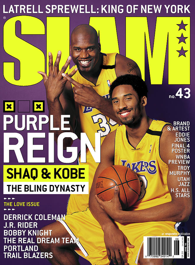 Purple Reign - Shaq & Kobe: The Bling Dynasty SLAM Cover Photograph by Getty Images