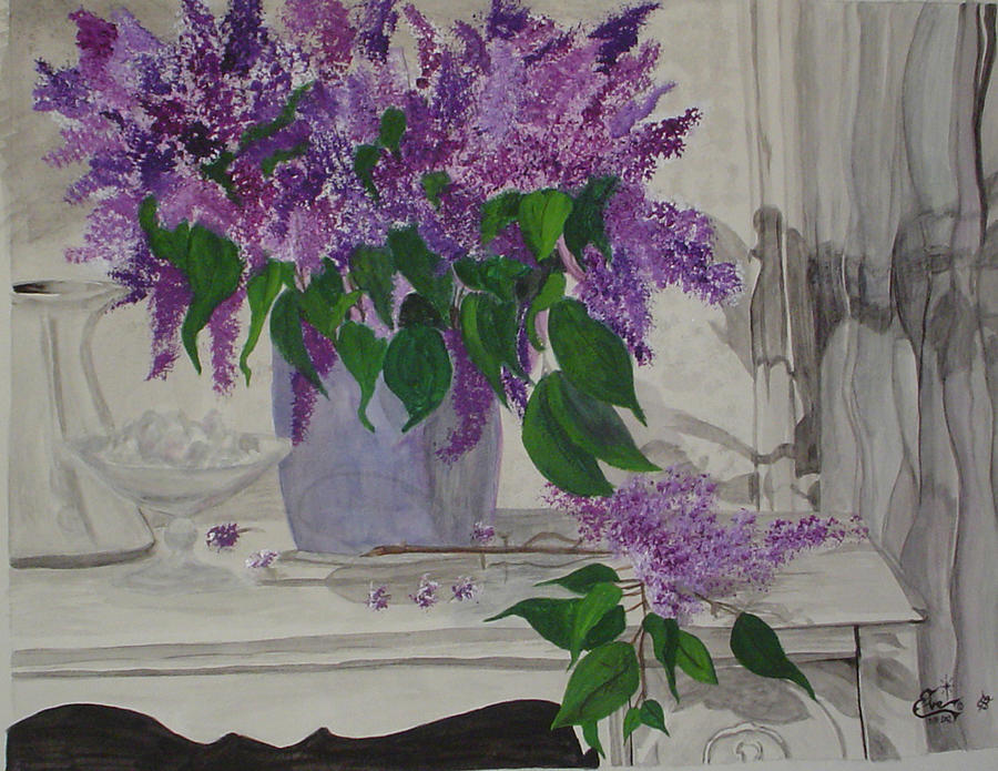 Purple Shadows Painting by Eve W - Fine Art America