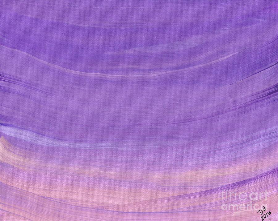 Purple Sky Abstract Painting by D Hackett